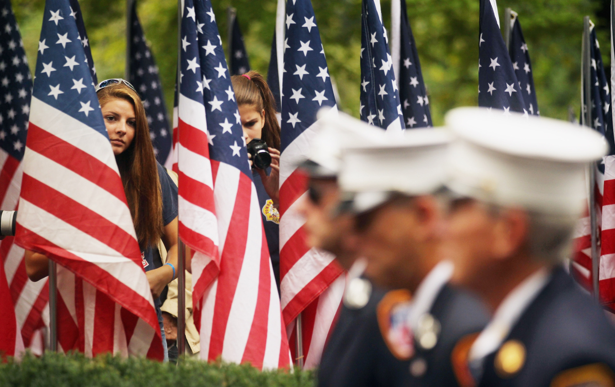 New York City Fire Fighters Commemorate 10th Anniversary Of Sept. 11th Attacks