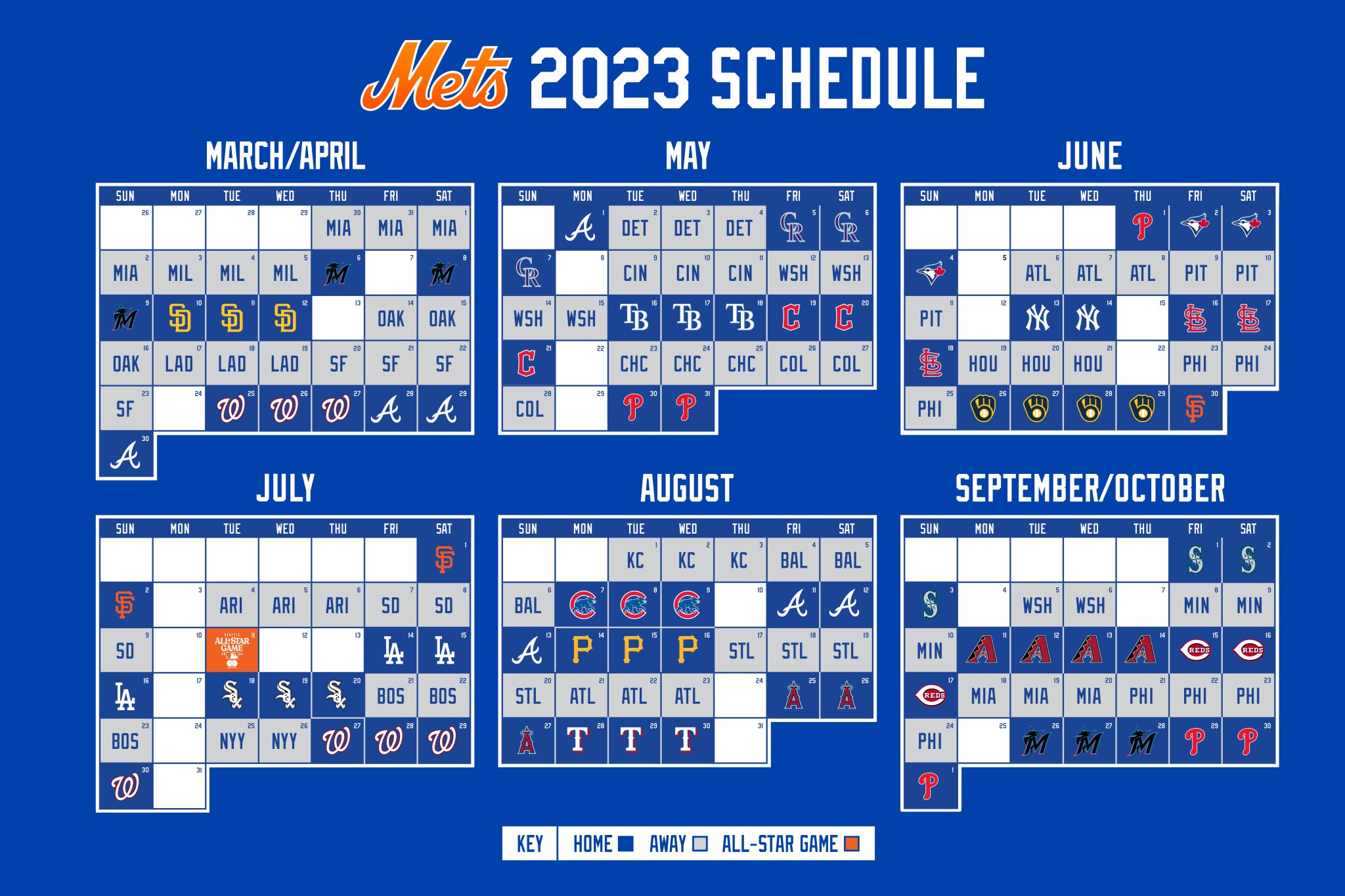 New York Mets Schedule