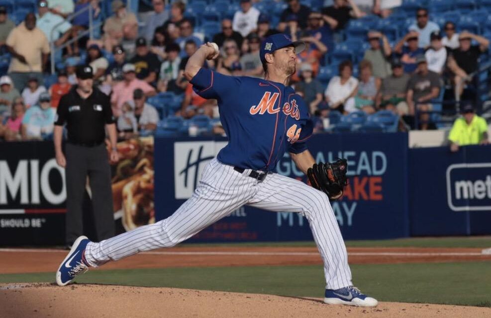 DeGrom K’s 5, Mets blank Astros 2-0