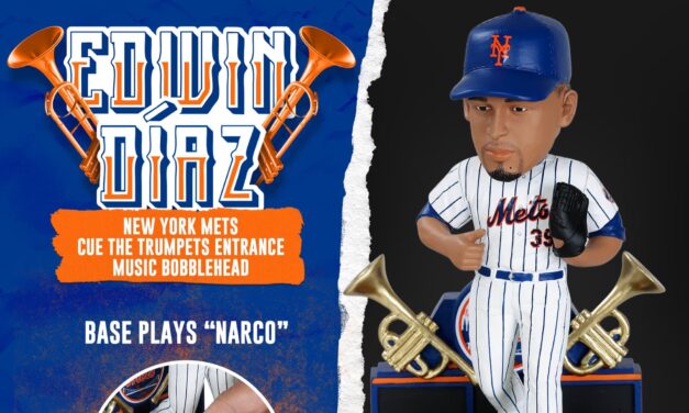 FOCO Releases Edwin Diaz Cue The Trumpets Bobblehead That Plays Walkout Song