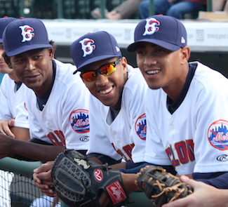 The Cyclones were all smiles on Opening Day. (Photo by Jim Mancari)
