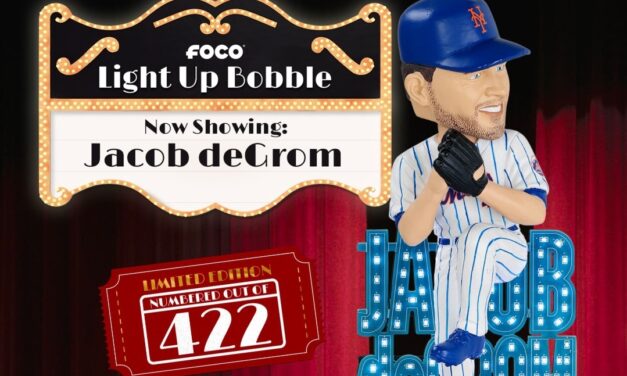 FOCO Releases Jacob DeGrom Mets Light Up Bobblehead