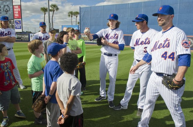 Mets Players And Staff Host Clinic For St. Lucie Special Olympics