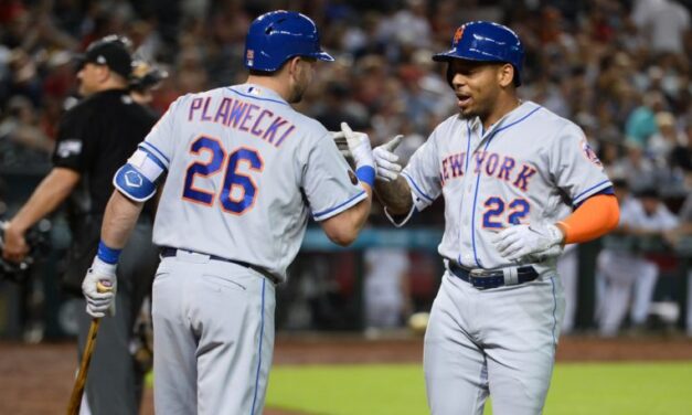Birthday Bomb For Improving Dominic Smith, Plays Left Field
