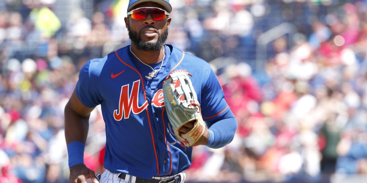 New York Mets Outfielder Starling Marte Exits Game After Hit by Pitch -  Sports Illustrated New York Mets News, Analysis and More
