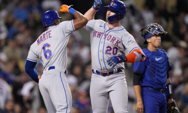 Pete Alonso Powers Mets to 9-4 Victory Over Dodgers
