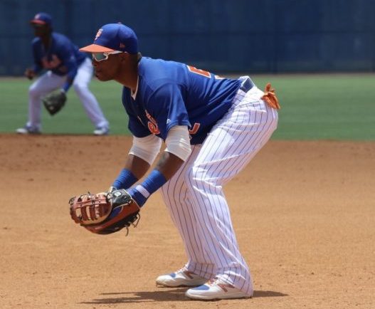 Yoenis Cespedes Working Out at First Base