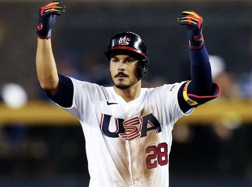 Team USA GOES OFF for 9 runs in the 1st inning against Canada! 