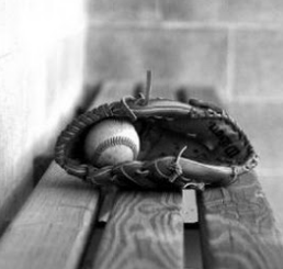 baseball glove bench