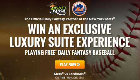 Win a Mets VIP Experience Playing One Day Fantasy Baseball!