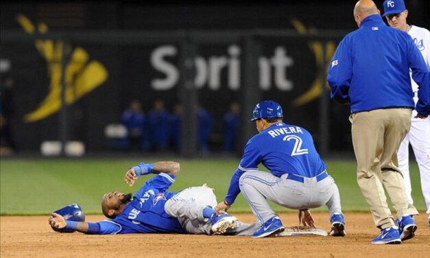 Jose Reyes Carted Off Field In Pain With Ankle Injury