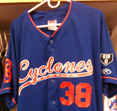 My Brooklyn Cyclones jersey from Gary Carter Night at MCU Park.