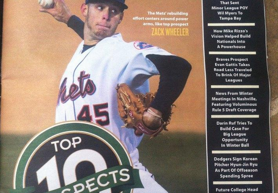 Zack Wheeler On Cover of Baseball America