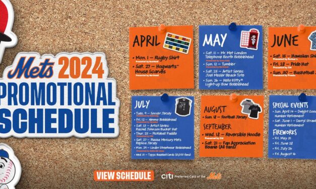 Mets Announce Saturday Start Time Change, 2024 Promotional Schedule