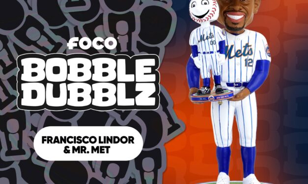 FOCO Releases Francisco Lindor and Mr. Met Bobble Dubblz Friendz Bobblehead