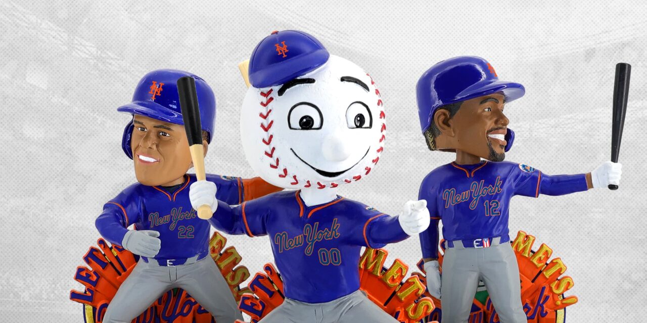 Show Your Shade of Mets Blue With FOCO’s Alternate Uniform Bobbleheads