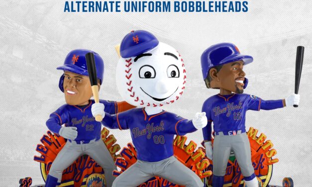Show Your Shade of Mets Blue With FOCO’s Alternate Uniform Bobbleheads