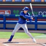 Baty Homers, Makes Right Field Debut