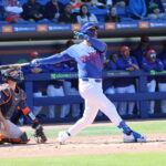 Tauchman Homers in First Spring At-Bat