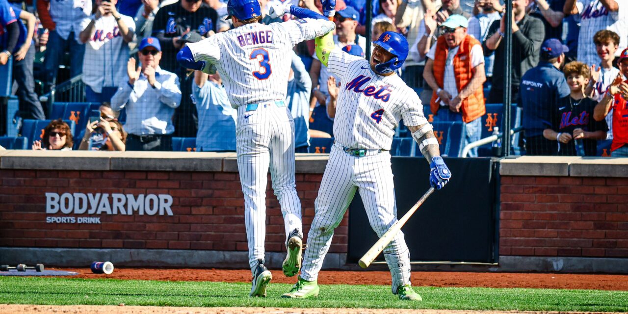 Benge Homers, Mets Batter Skenes In Opening Day Win