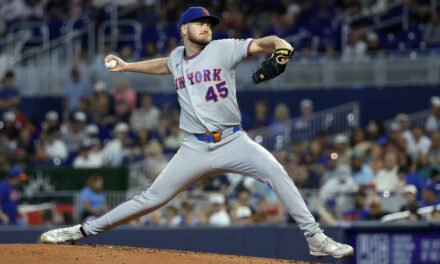 Scott Holds His Own Against Marlins